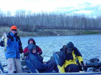 21 inch walleye at Nipawin Saskatchewan