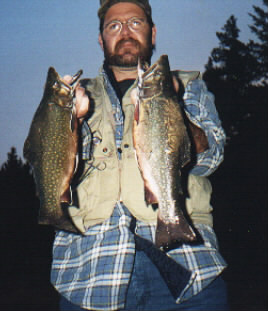 Brook trout fishing