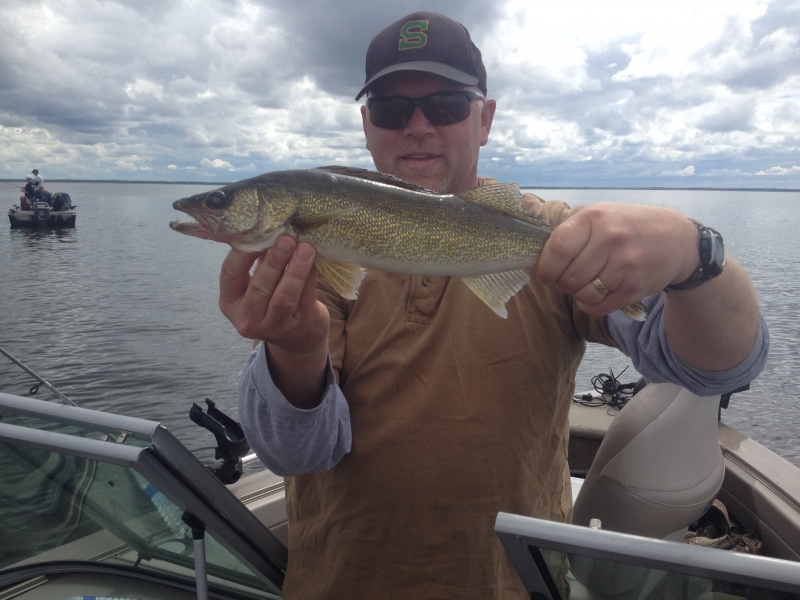A good walleye for the live well.